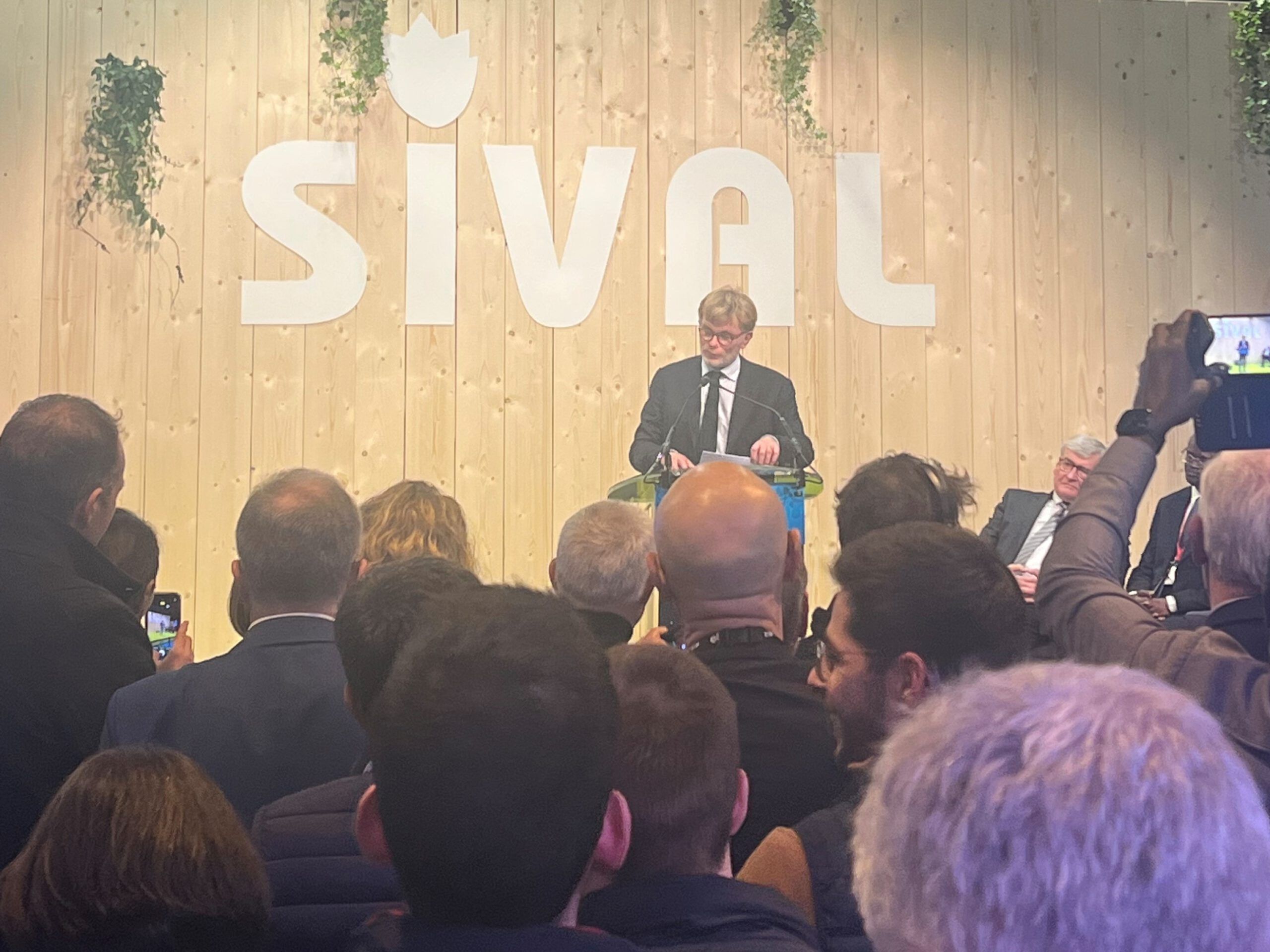 Visite du Sival avec Marc Fesneau, ministre de l'agriculture et de la souveraineté alimentaire. 18/01/2023
