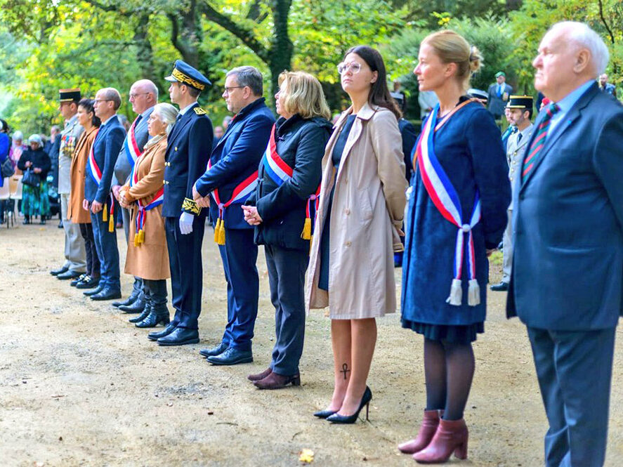 Cérémonie en hommage aux Angevins fusillés par les nazis. 