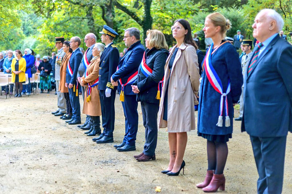Cérémonie en hommage aux Angevins fusillés par les nazis. 