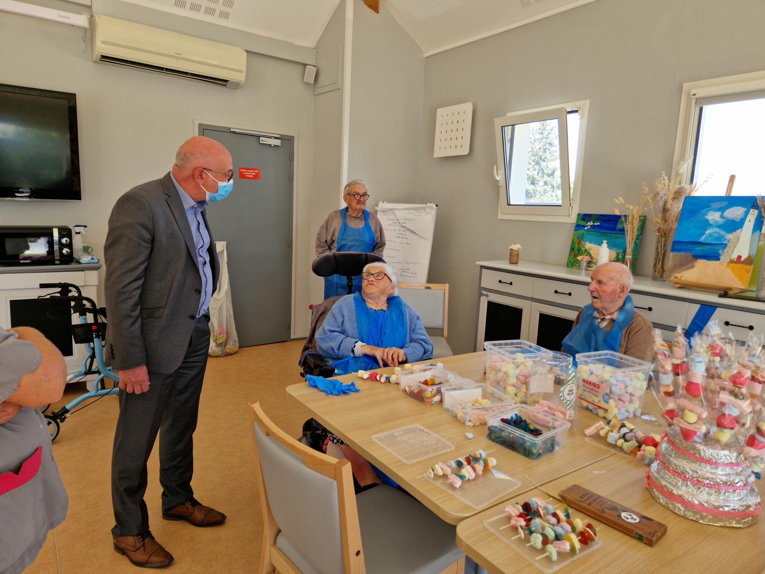 Visite de l’EHPAD Beausoleil à Miré