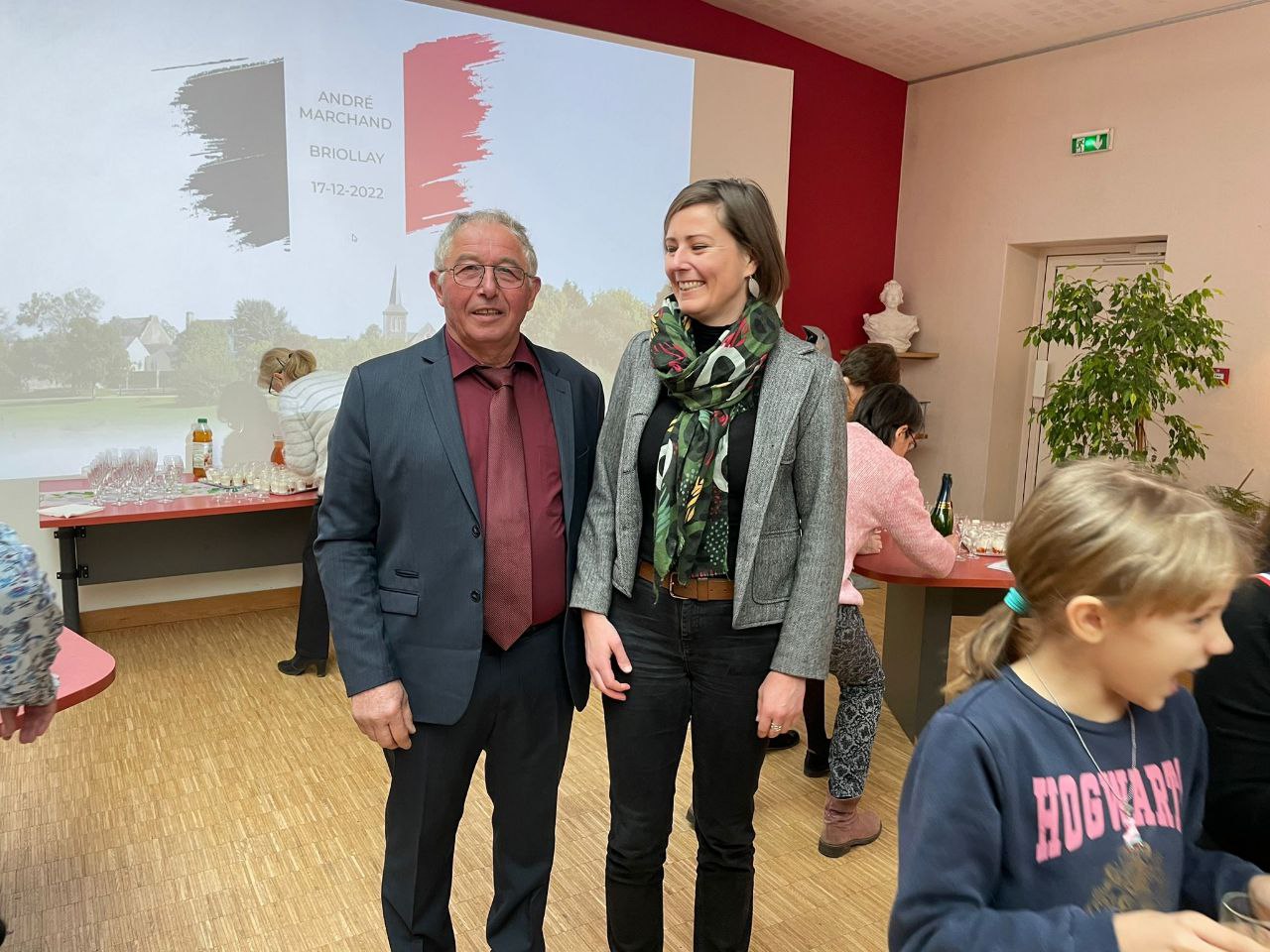 Cérémonie de remise de médaille d’André Marchand, Briollay