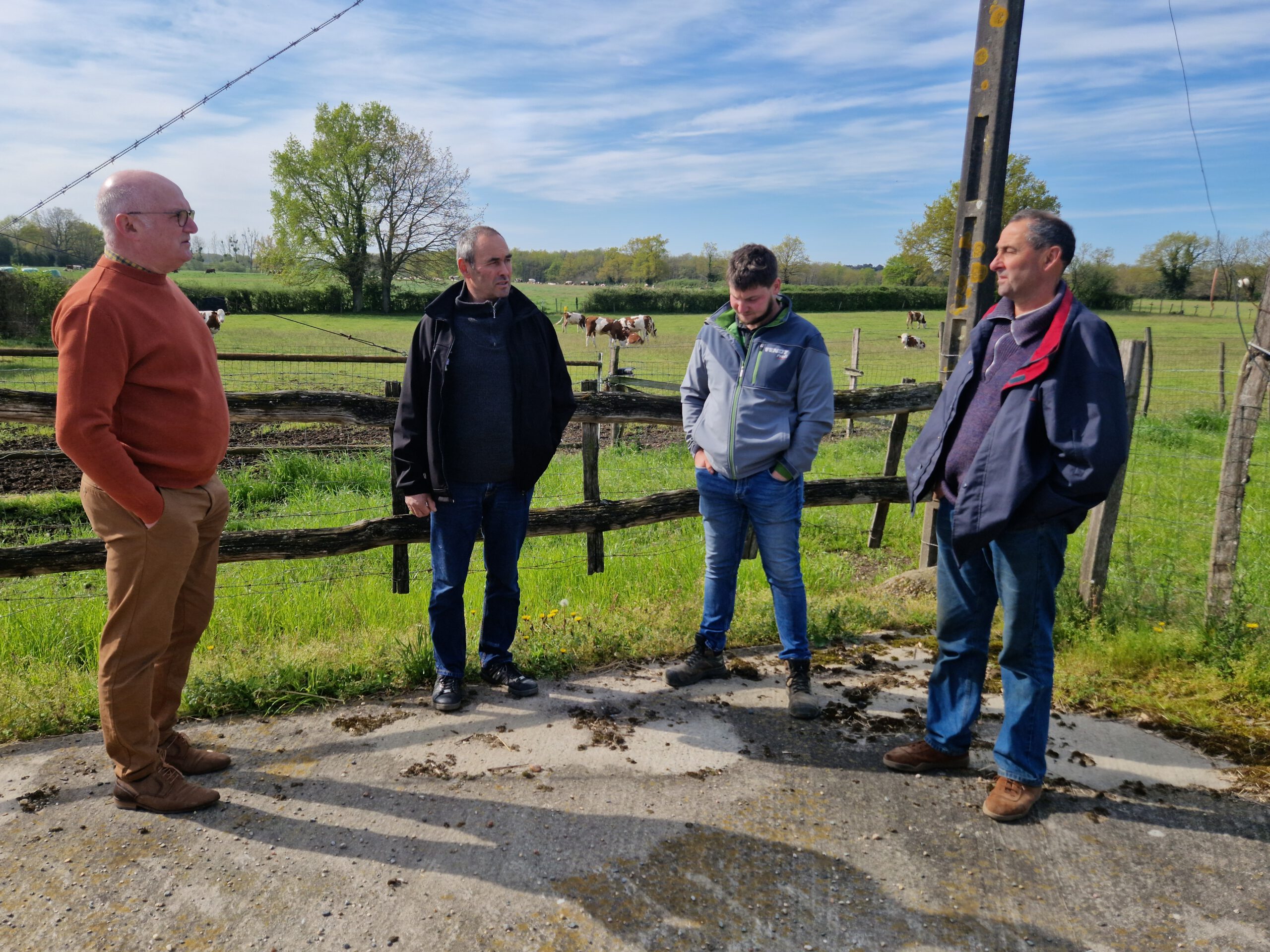 Visite de l’exploitation de Messieurs Merlet à Querré, Les Hauts-d’Anjou