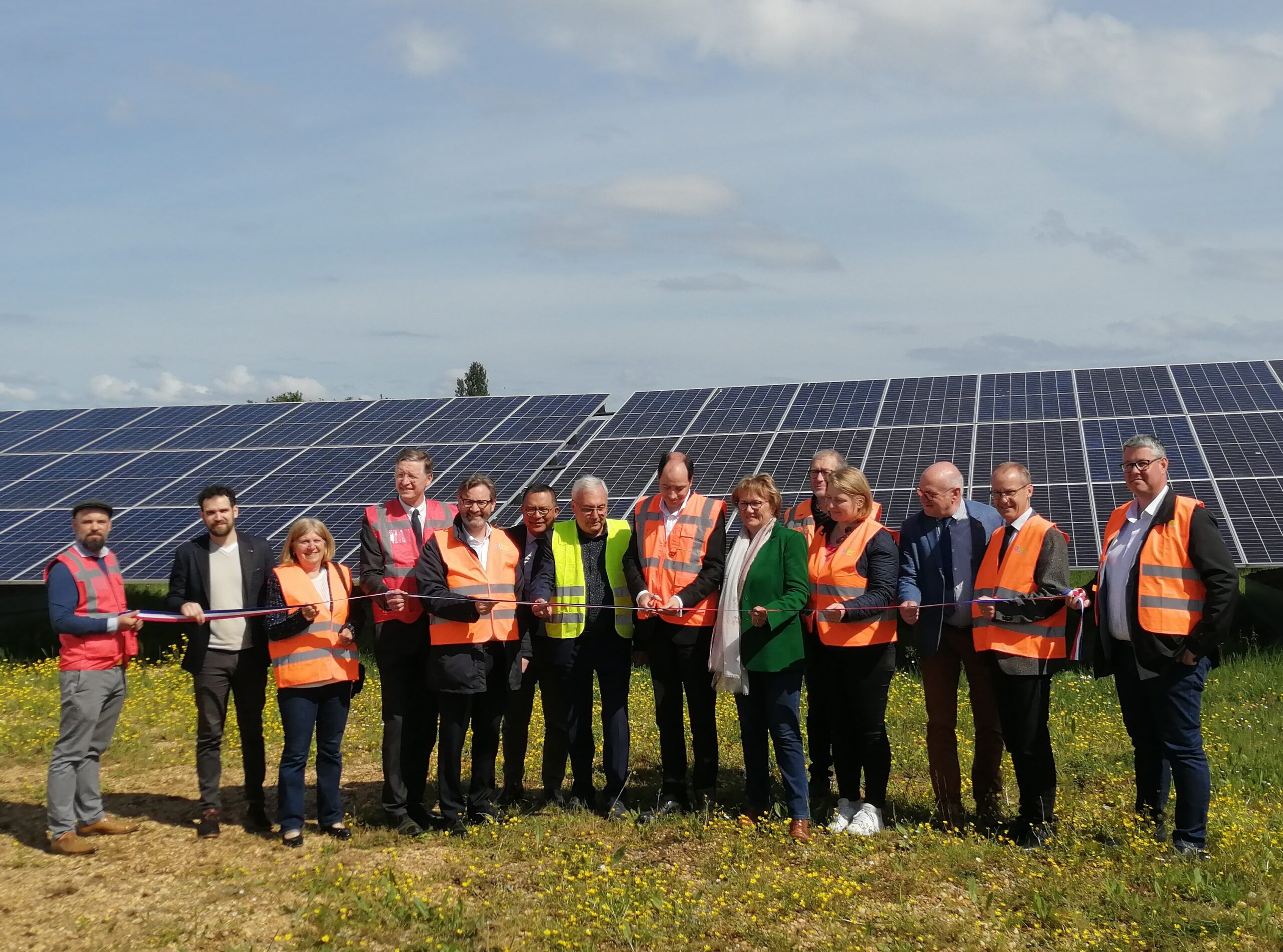 Inauguration de la centrale solaire de Tiercé
