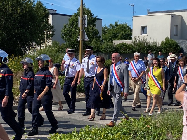 Cérémonie du 14 juillet à Champigné, Les Hauts-d’Anjou