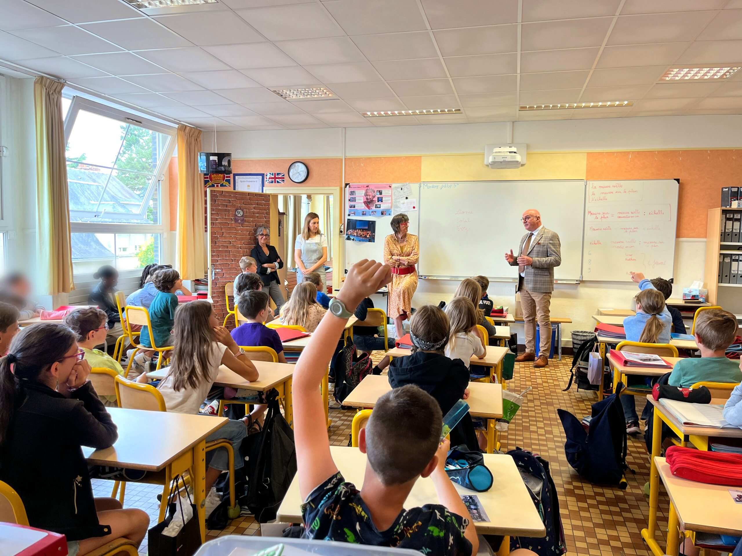 Visite de l’école la Blancheraie