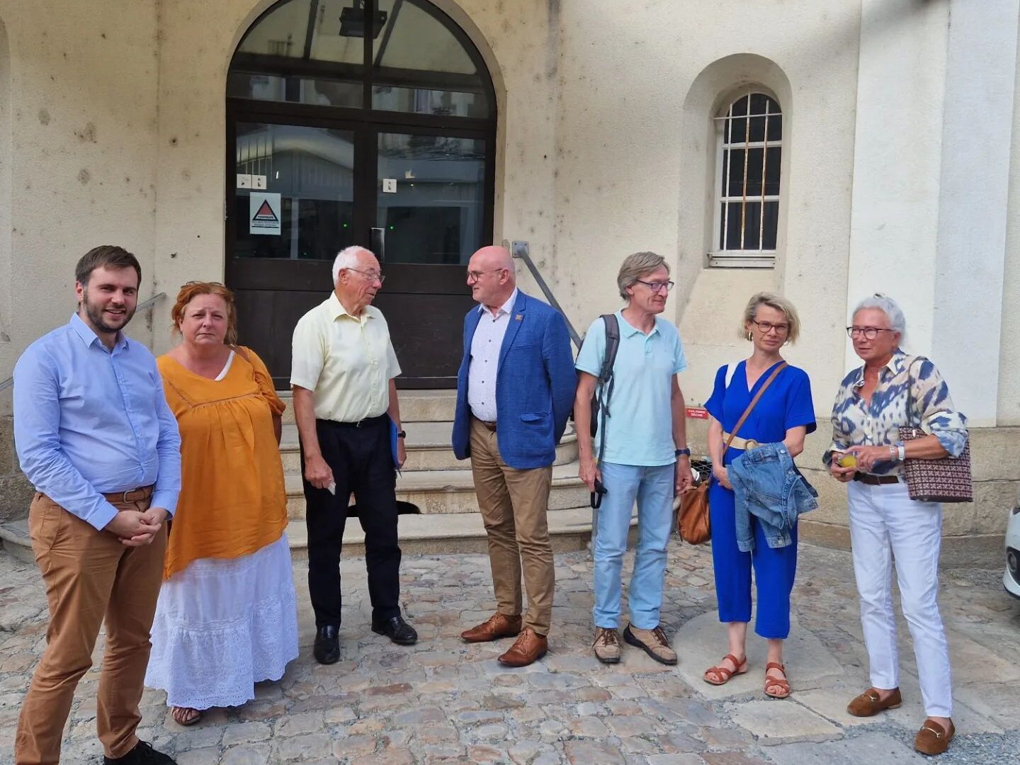Visite de la prison et échanges avec les associations (Olivier Giran, Secours Catholique, Croix-Rouge), Angers