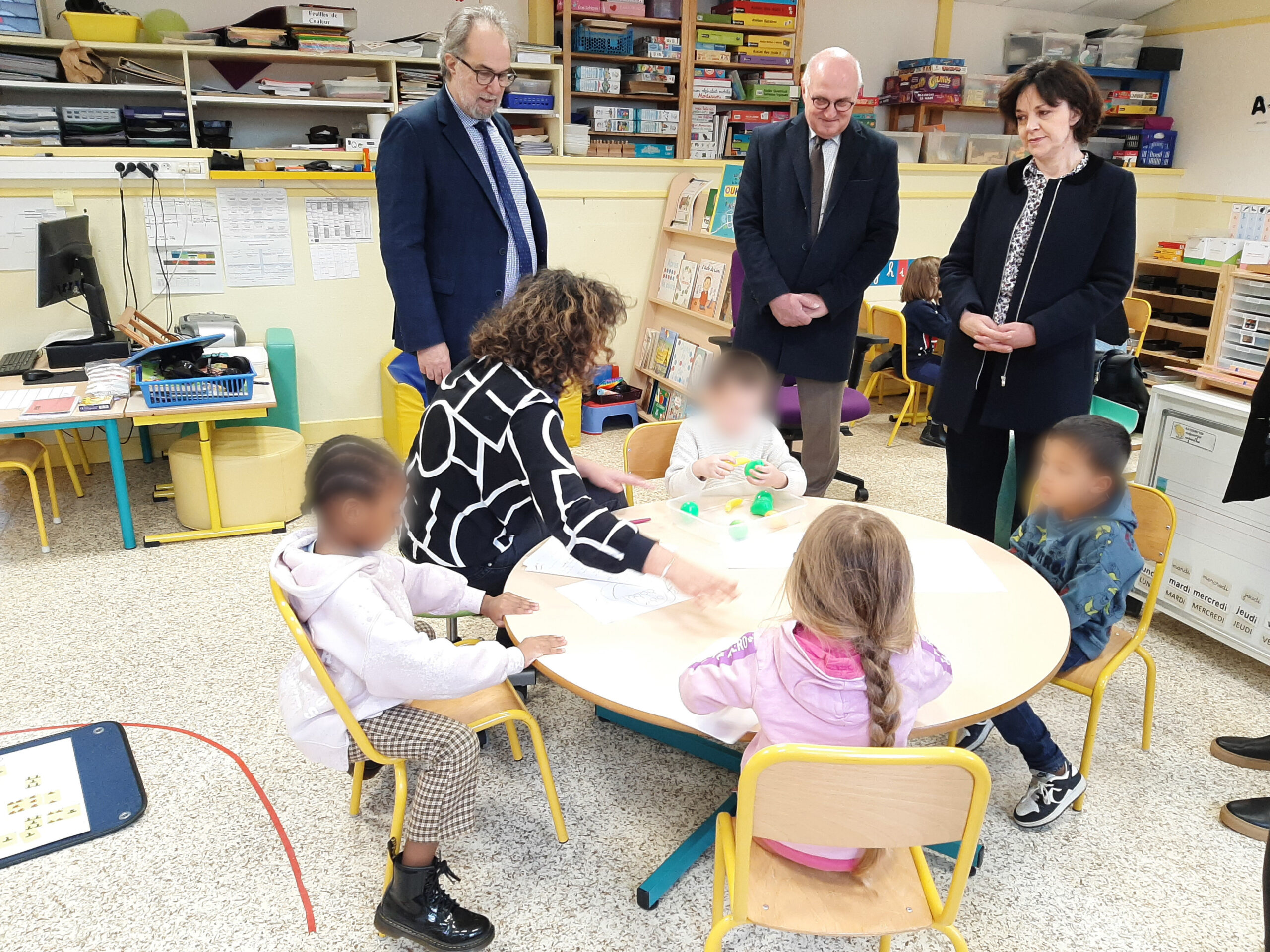 Visite de l’école Marie TALET à Angers avec madame la Rectrice