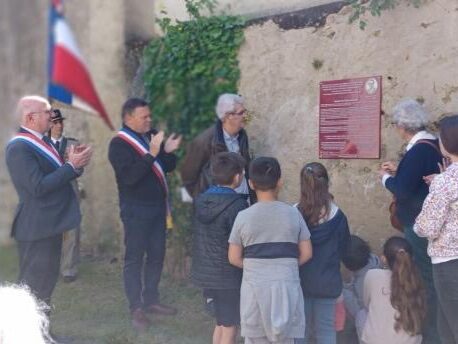 Inauguration de la plaque en l’honneur du résistant Marius BRIANT, Sceaux d’Anjou
