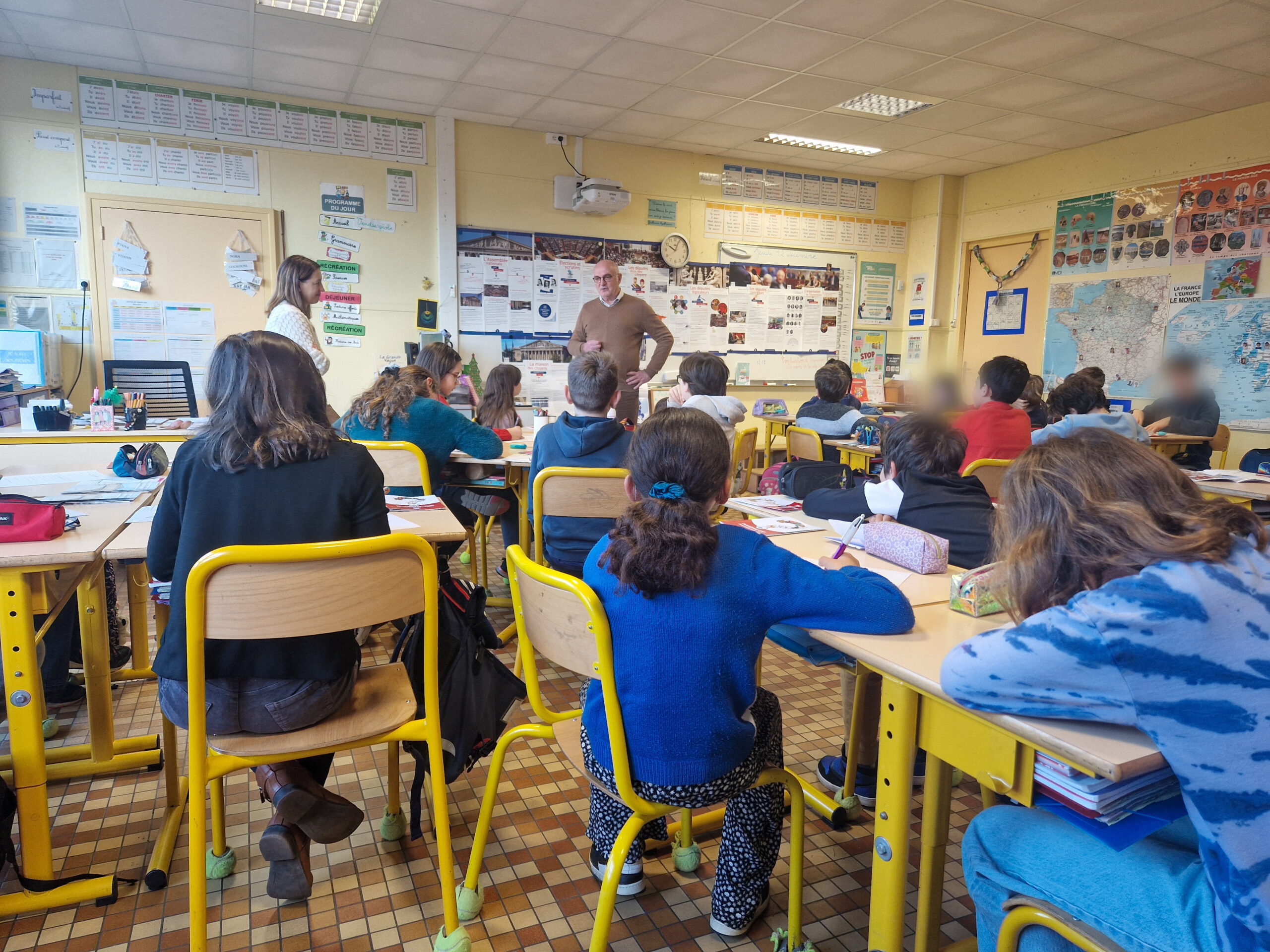 Parlement des enfants: échange avec une classe de l’école primaire La Blancheraie à Angers