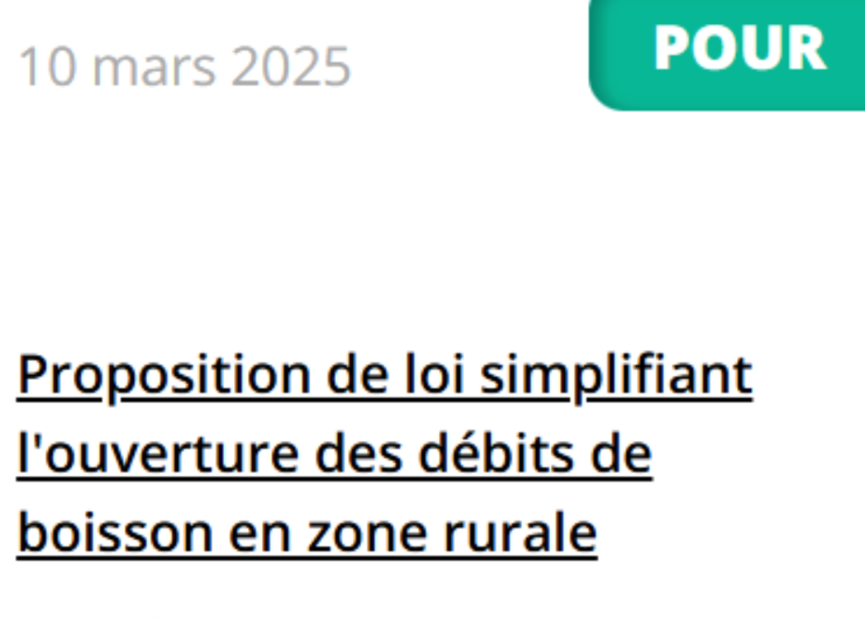 Pas de transfert de licences IV de petites communes aux centres urbains