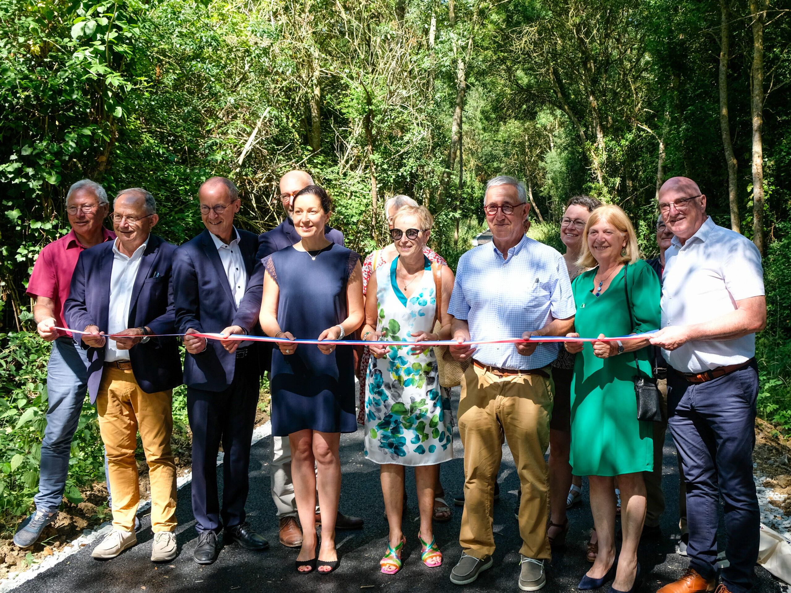 Inauguration voie cyclable Morannes-Chemiré