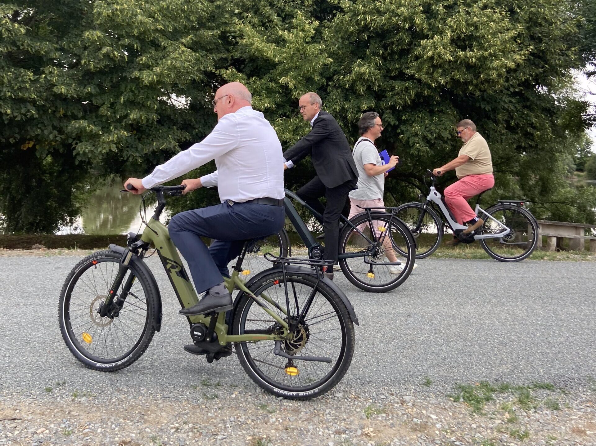 Inauguration de la voie cyclable, Montreuil-sur-Loir