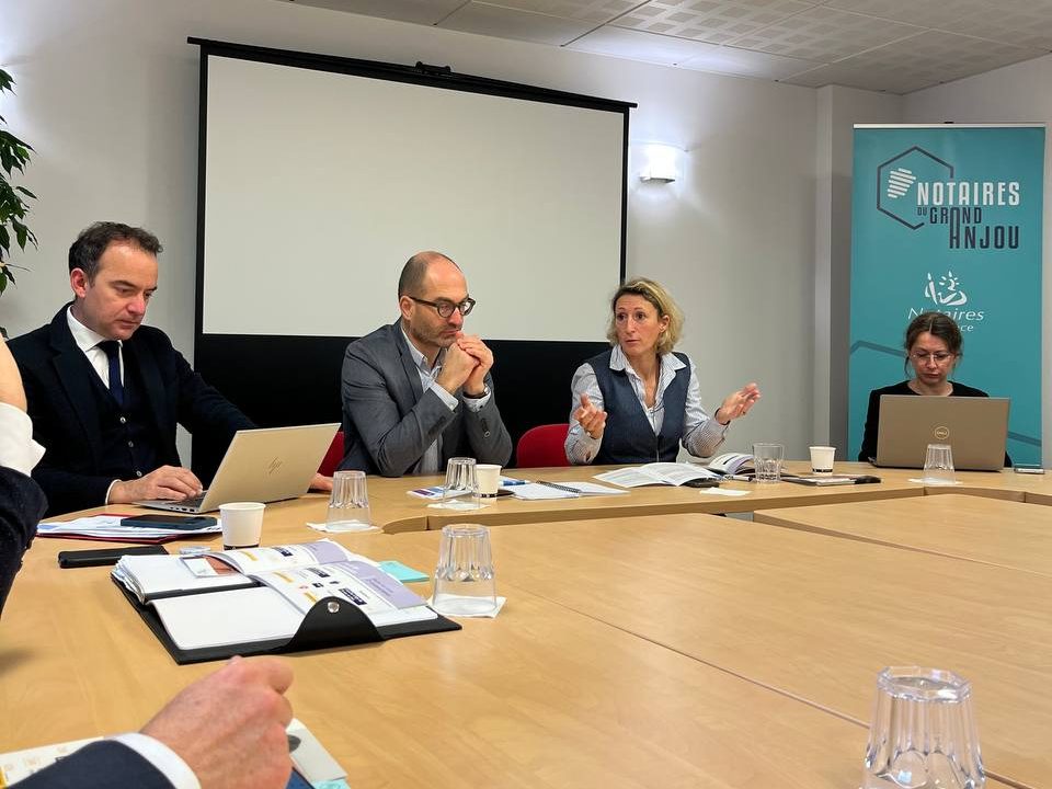 Petit-déjeuner de travail avec la chambre des Notaires du Grand Anjou