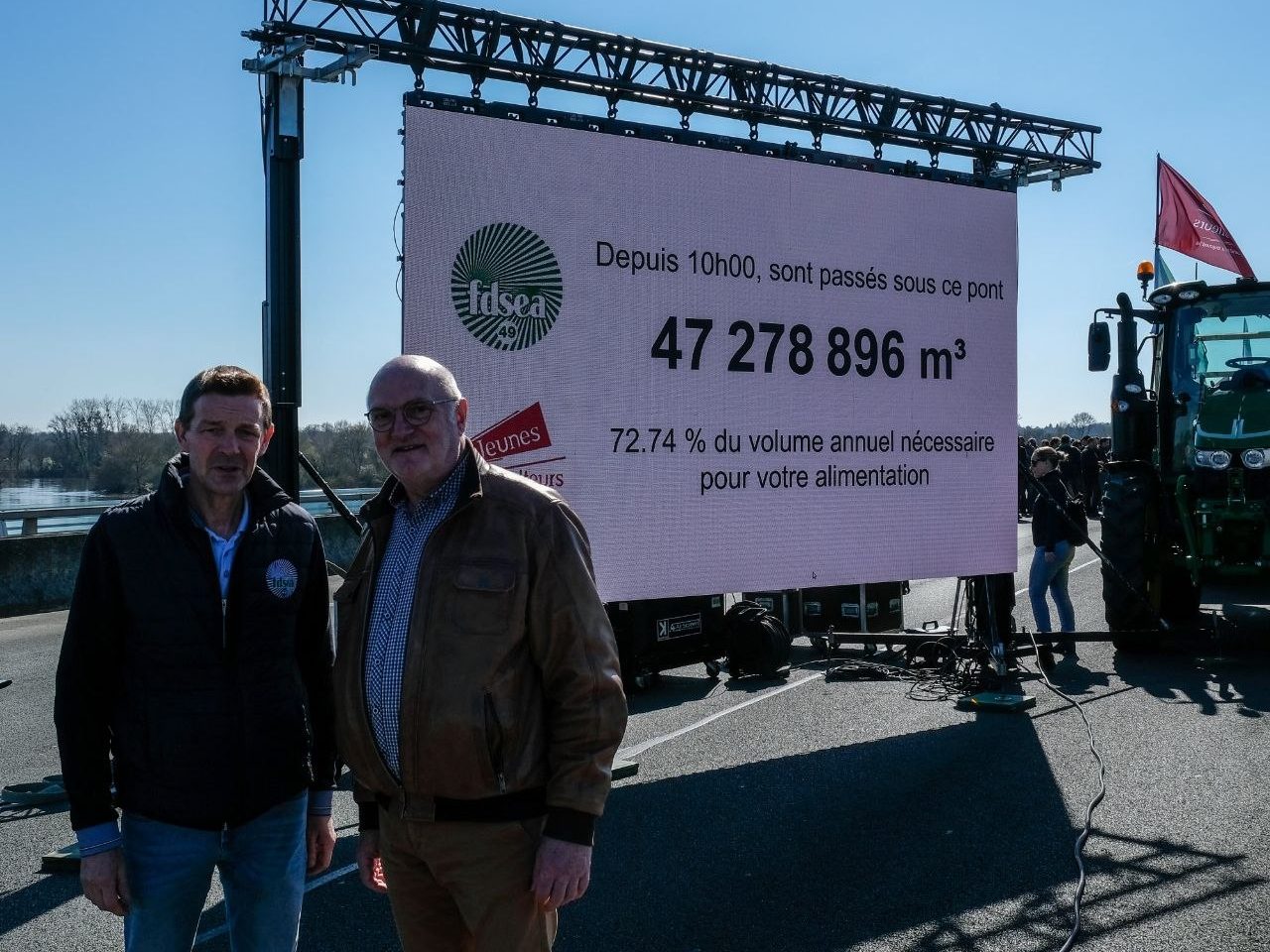 Manifestation des agriculteurs en faveur d&rsquo;une vraie politique de l&rsquo;eau !