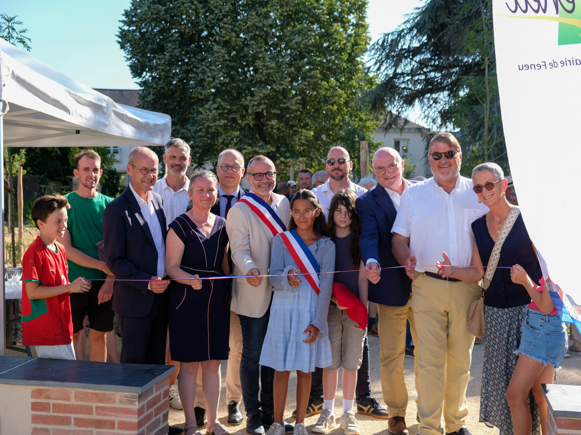 Inauguration du jardin municipal de Feneu