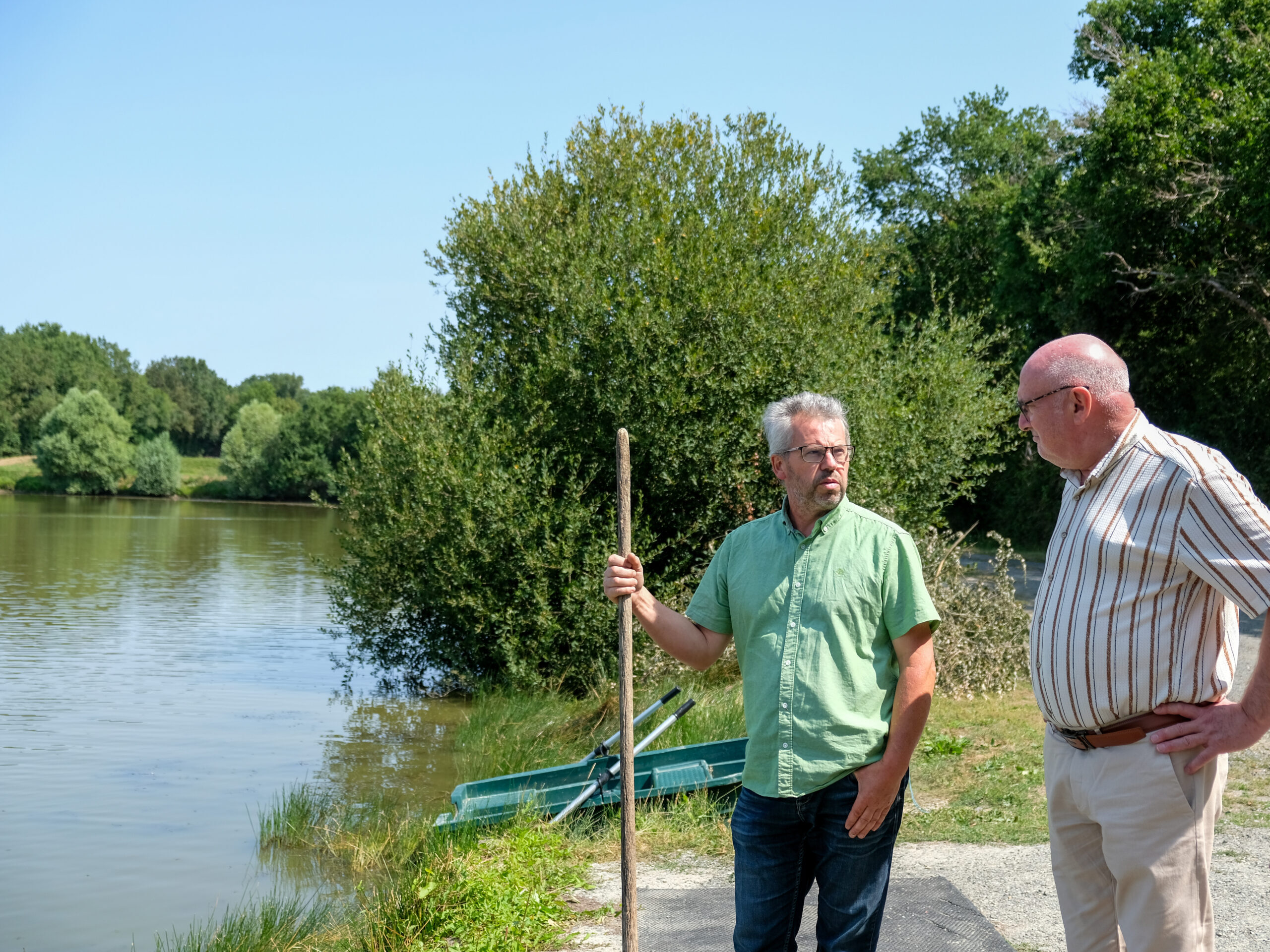 Visite de l&rsquo;exploitation piscicole de Laurent Bigot, à Miré