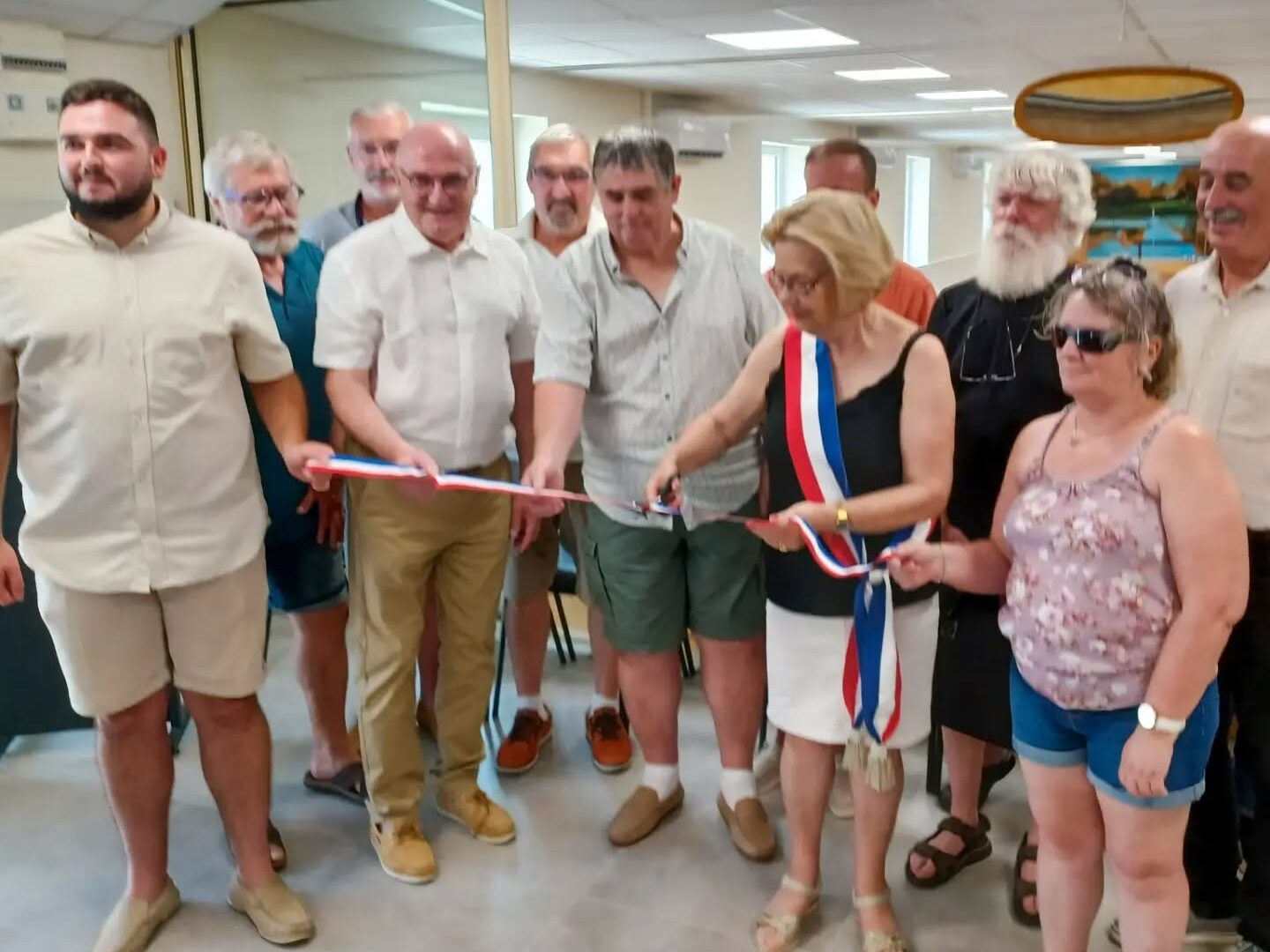 Inauguration de la boule de fort, à Miré