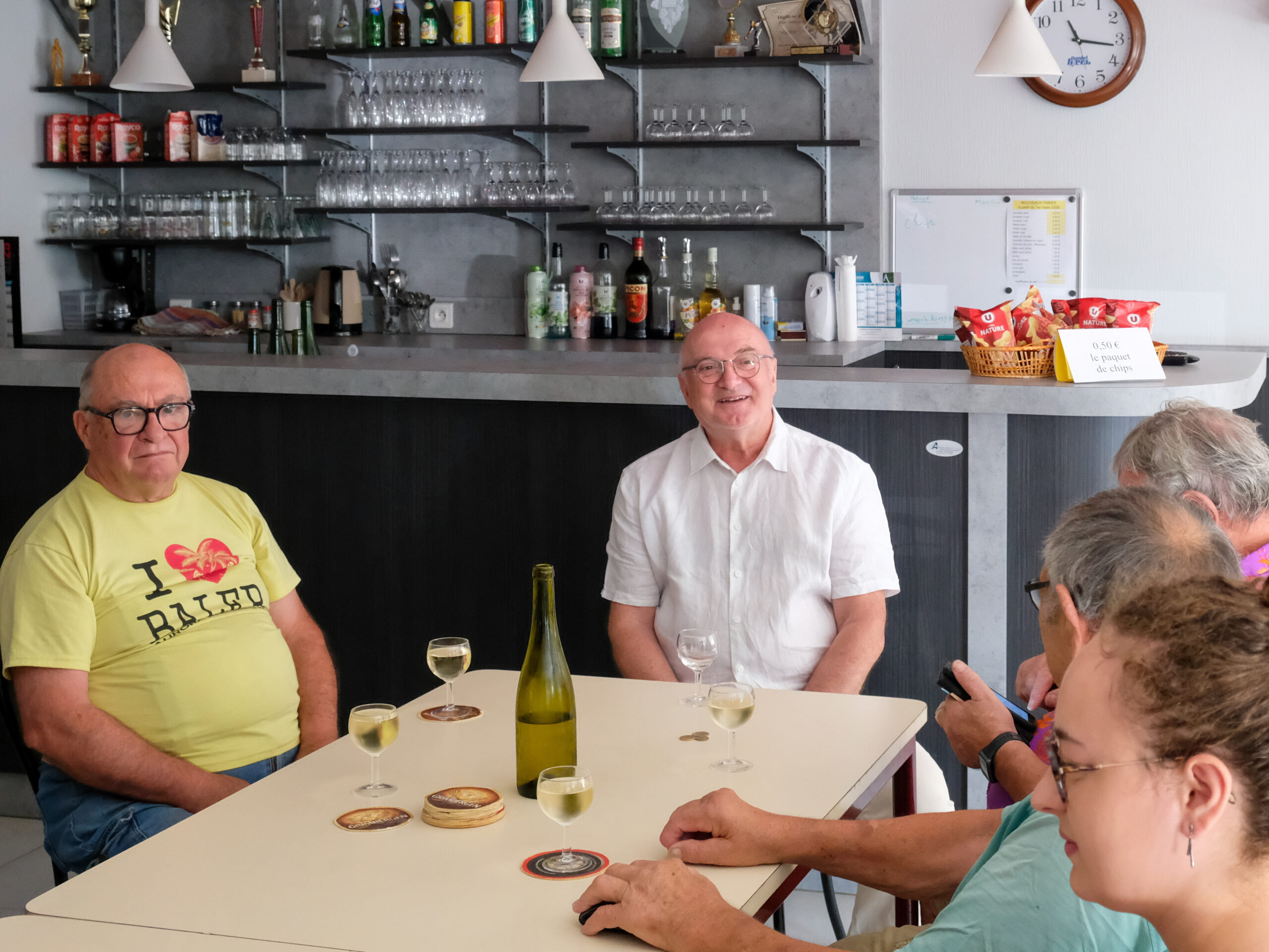 Visite du Cercle Saint-Marcel de Tiercé, société de boule de fort