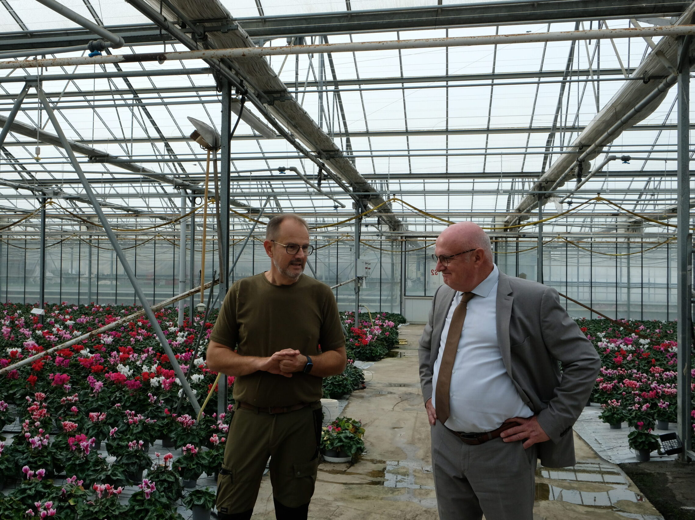 Visite de l&rsquo;entreprise Deltaflor, à Briollay
