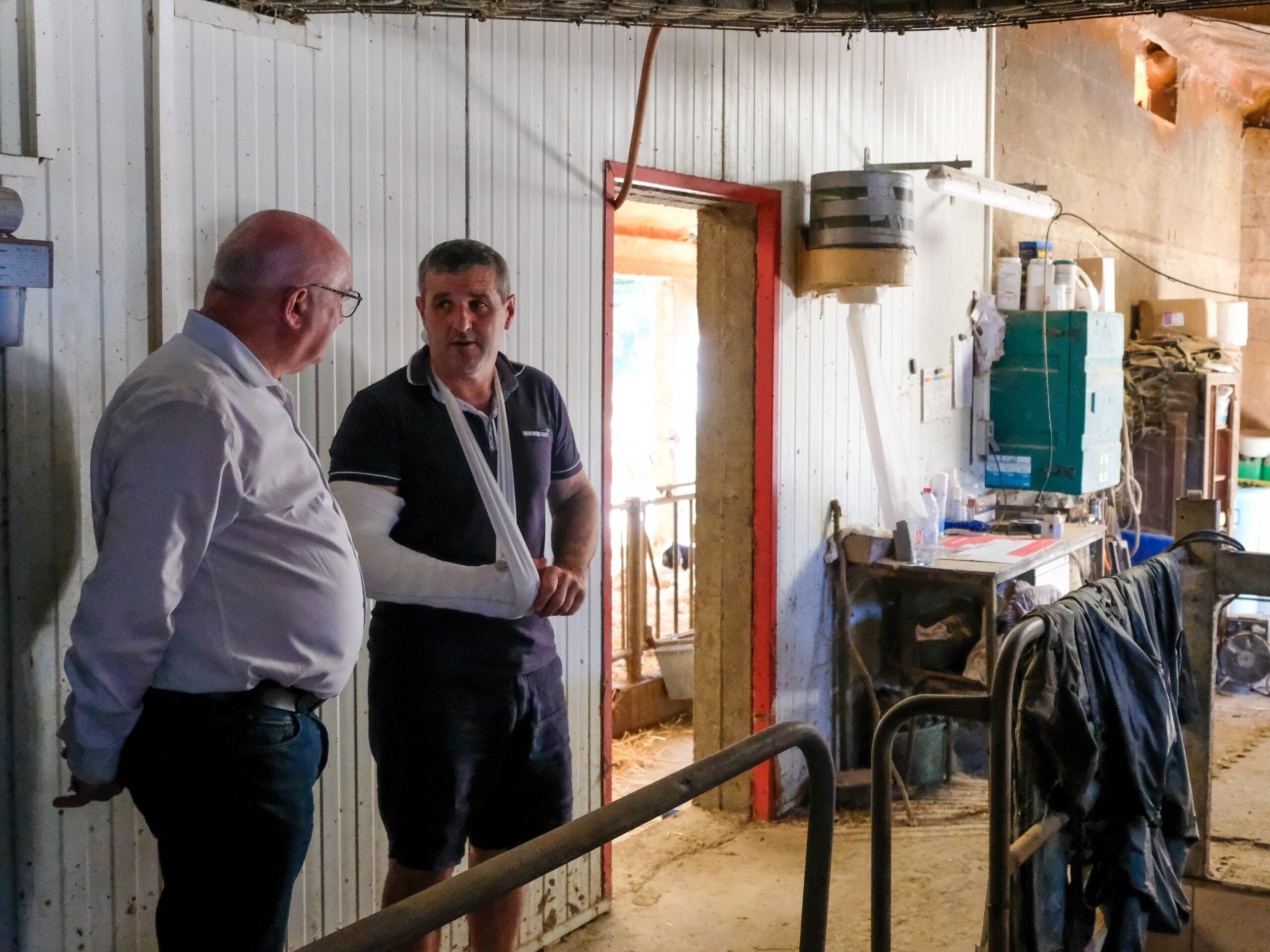 Visite de l&rsquo;exploitation de Denis Guémas, à Chenillé-Champteussé