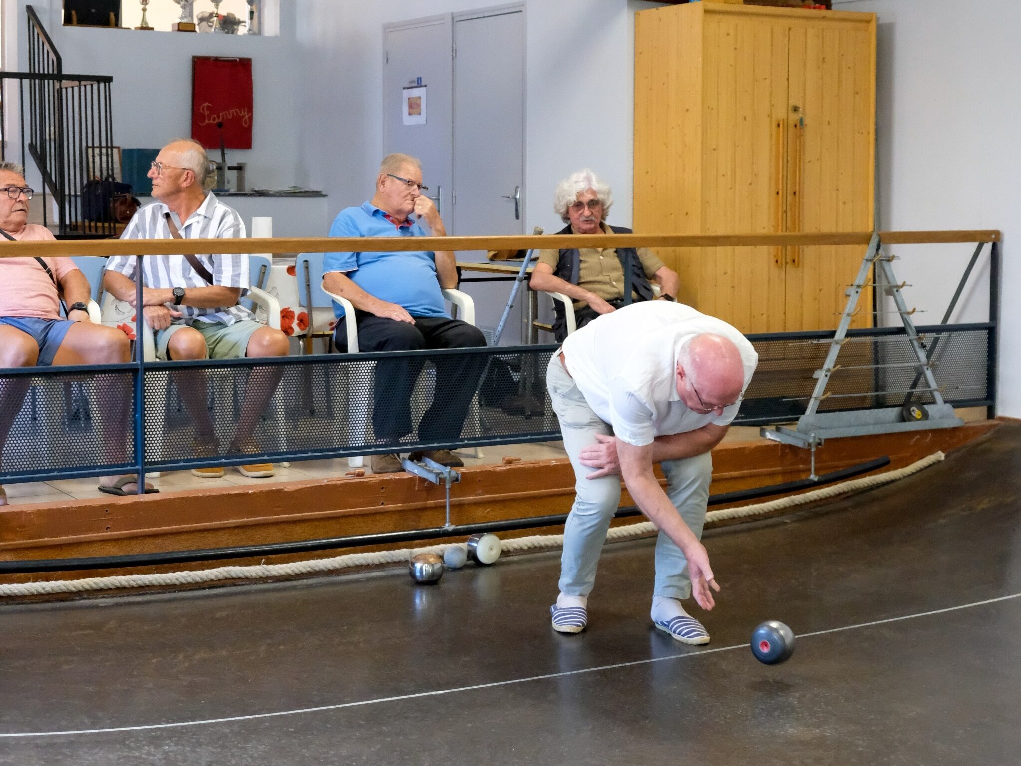 Visite de la société de boule de fort Les Lilas, à Villevêque