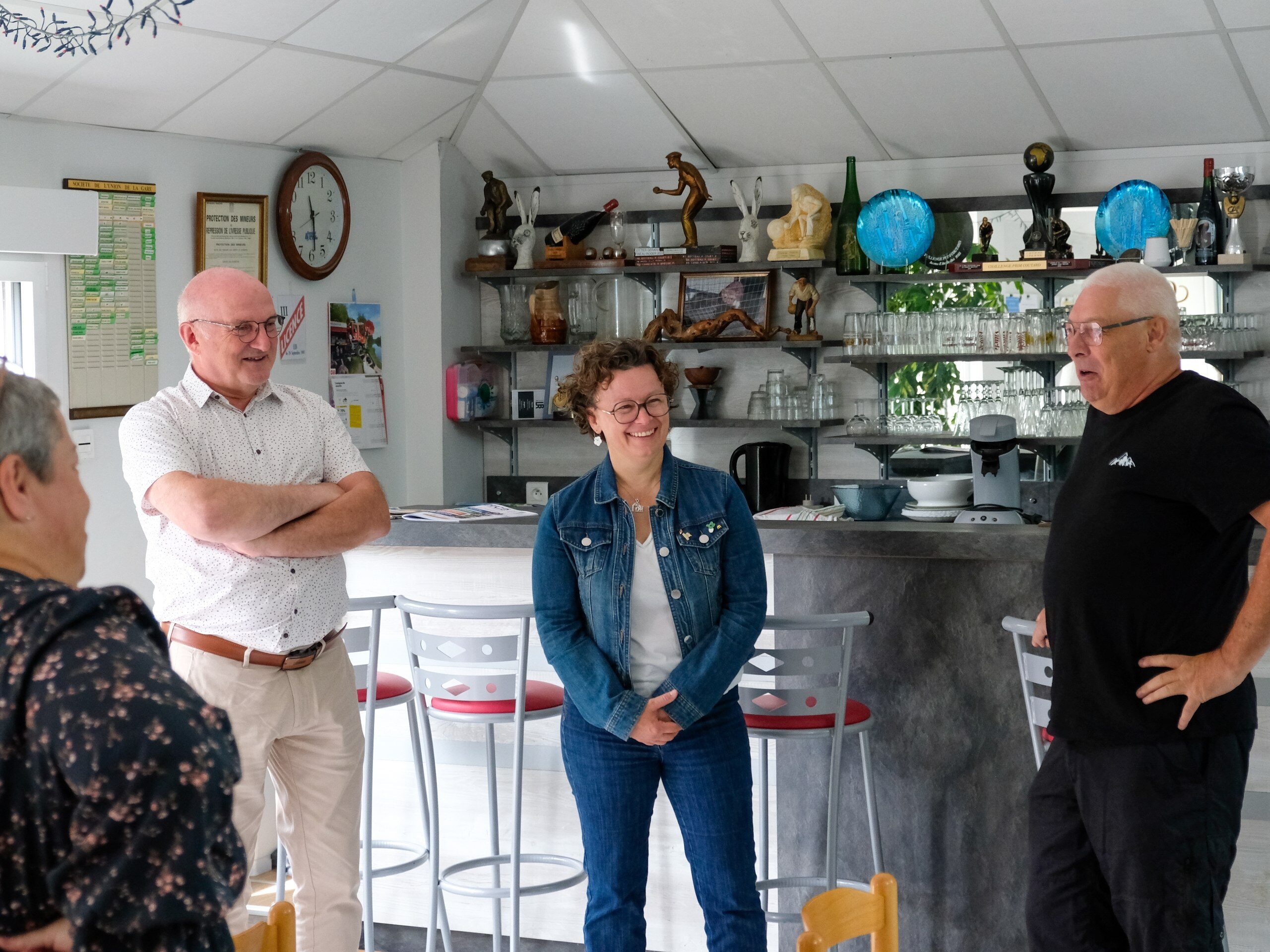 Visite de la société de boule de fort L&rsquo;Union de la Gare, à Tiercé